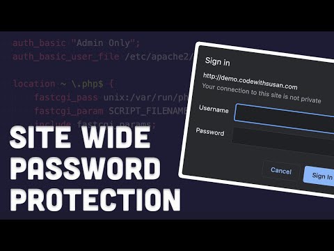 HTTP Basic Authentication - Password Restrict an Entire Site (Nginx)