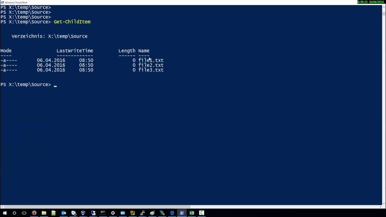 how to move files from one location to another using powershell - YouTube