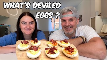 Brits Try Deviled Eggs for the FIRST TIME! 🇬🇧🥚 (Classic American Appetizer) What are deviled eggs? 🤔