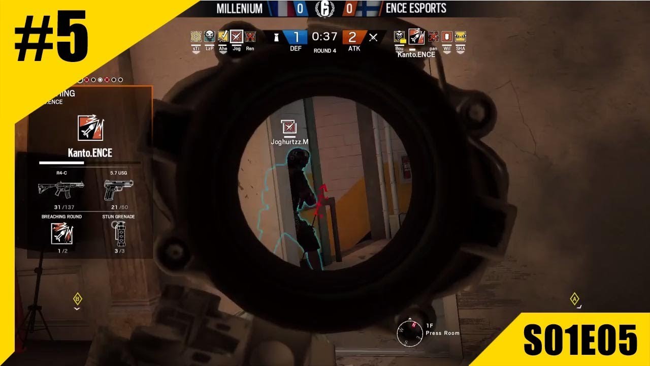Rainbow Six Pro League ENCE ESports Vs Millenium TOP ESL MOMENTS 5 