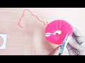 How to make a heart shaped pompomdiy heart pompom        