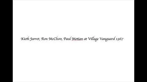 Keith Jarrett, Ron McClure, Paul Motian at Village...