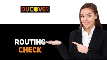 How to check discover card routing number