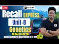 Unit8  genetics  recall express  superfast recalling  virendra singh  csir  gate  dbt