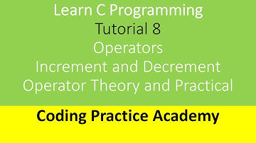 C Programming | Increment(++) and Decrement(--) Operator| Tutorial 8