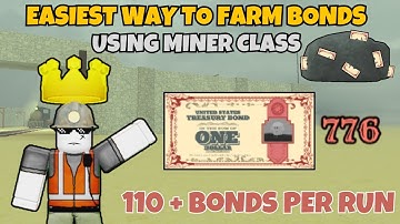 Easiest Way To Farm Bonds Using Miner Class (Dead Rails)