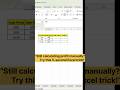 Profit & Profit % in Excel 💰 | Easy Formula Trick in 20 Seconds!#excel #exceltips#viral #viralshorts