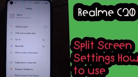 Realme C20 Split Screen Settings How to use 🙄