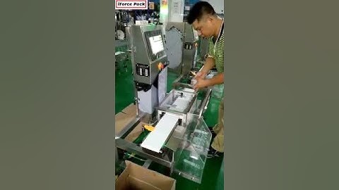 Automatic bag sachet weighing checking machine with reject system weighing equipment