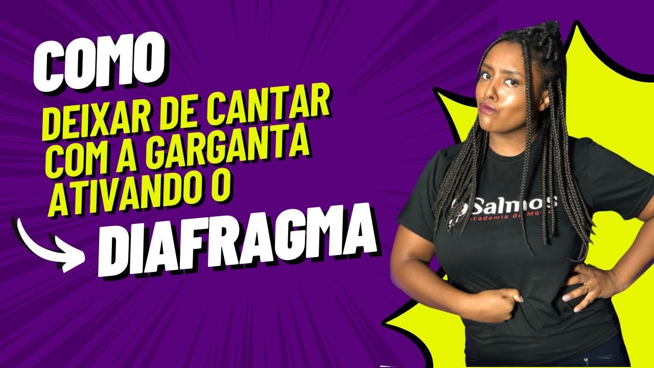 COMO CANTAR COM O DIAFRAGMA E NÃO COM A GARGANTA! [fácil] #tecnicavocal #auladecanto #diafragma