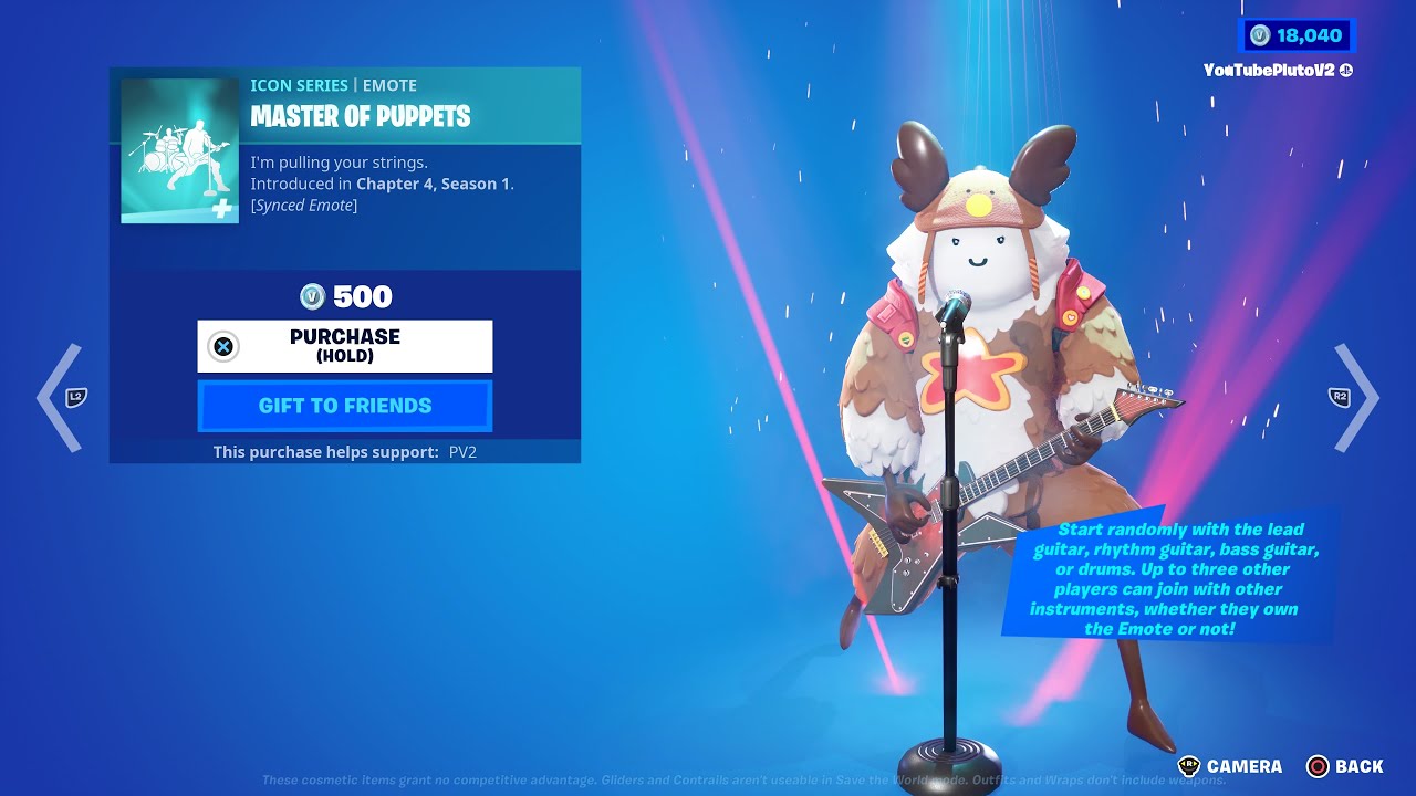 Fortnite Item Shop NEW Metallica Master Of Puppets Emote! YouTube