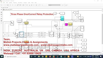 Three Phase OverCurrent Relay Protection
