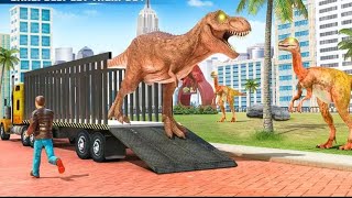 Angry Dino Zoo Transport: Animal Transport Truck & Helicopter screenshot 4