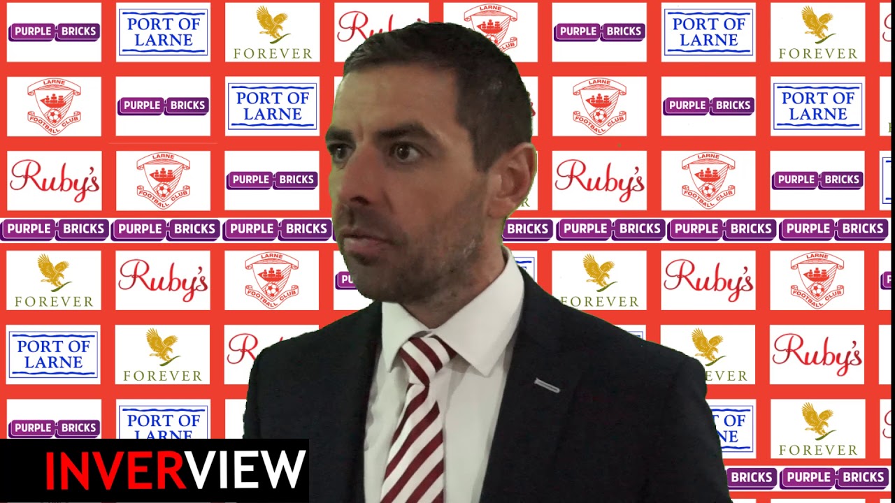 football score Larne 3-0 H&W Welders: Tiernan Lynch post match interview