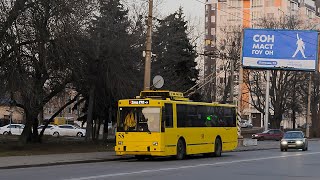 картинка: Покатушки на троллейбусе ЮМЗ Т1P (Т2P) №58, по 4 маршруту в городе Полтава.
