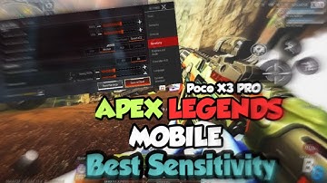 Best Sensitivity for Poco X3 PRO in Apex Legends Mobile| Apex Legends Mobile Sensitivity | 90 Fps