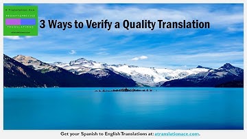 3 Ways to Verify a Quality Translation