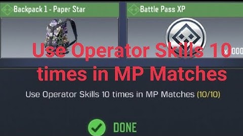 How To Use Operator Skills 10 times in MP Matches