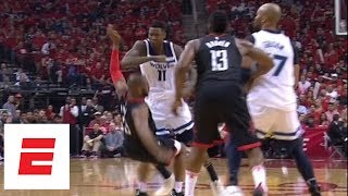 Chris Paul And Jamal Crawford Get Into It After Foul In Game 5 Of Rockets Vs. Timberwolves Espn