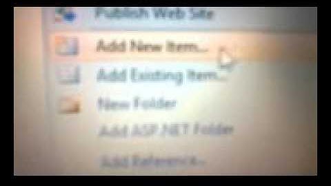 create new project/website in visual studio 2010