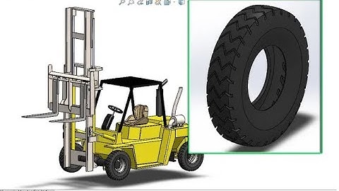 Solidworks Tutorial - Forklift Part 07:  How to Make Tyre