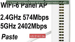 Dual Band 3000Mbps in Wall AP WiFi6 project Indoor AP 802.11AX... — Best Buy 2026 | Great Quality!