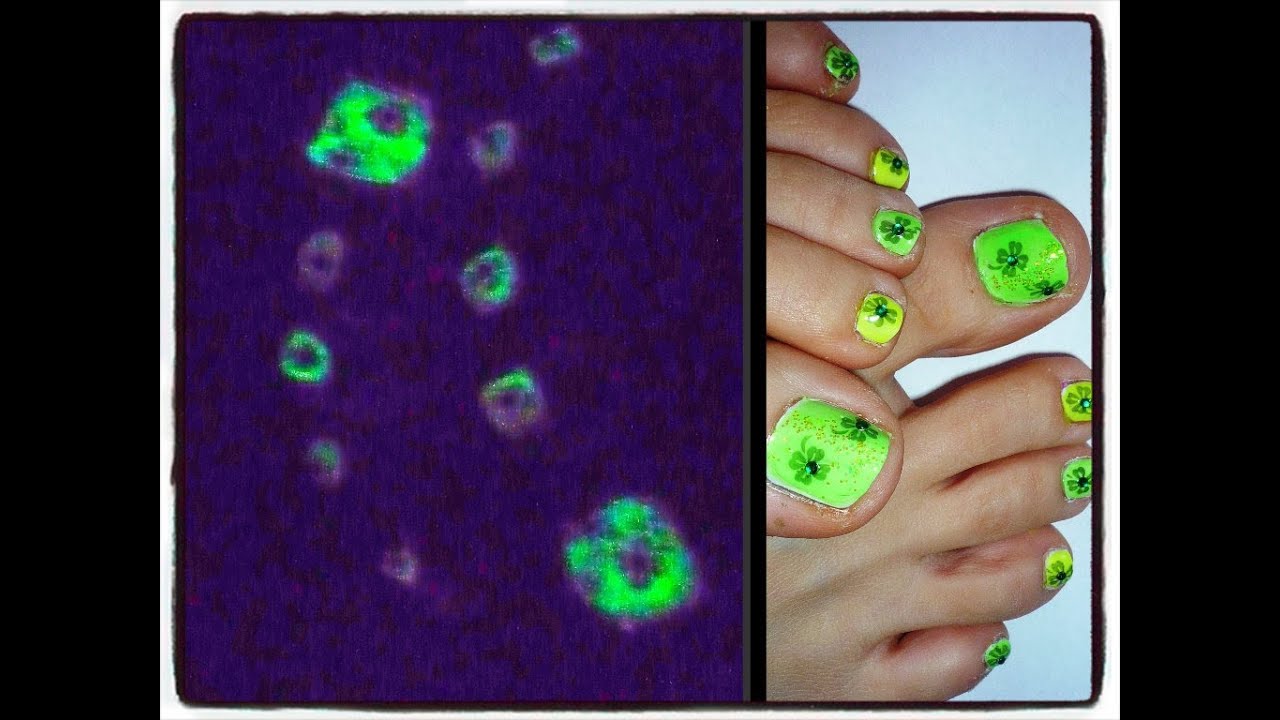 glow in the dark toenails