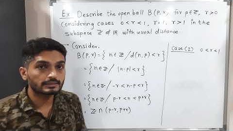 Topology of Metric Spaces - Unit 1 - Lecture 37