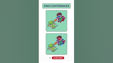 Hard Level: Spot 5 Differences | Brain Game Challenge #shorts