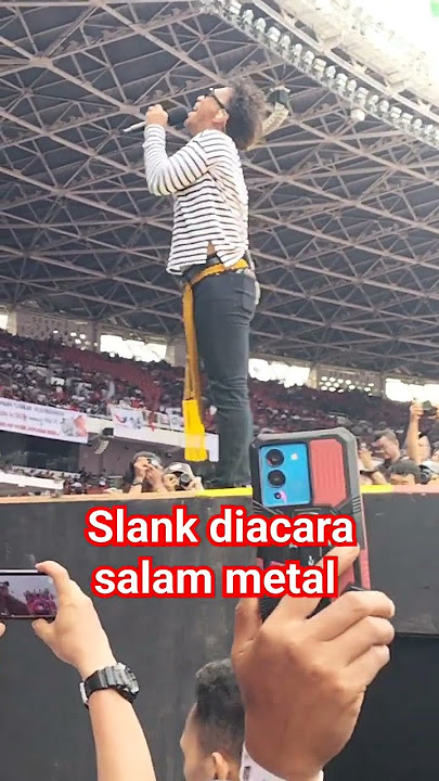 kehadiran slank diacara Salam metal di gbk#ganjarpranowo #mahfudmd #slank