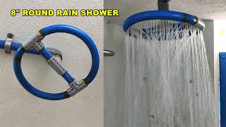 How to Make 8' ROUND RAIN SHOWER with PVC PIPES