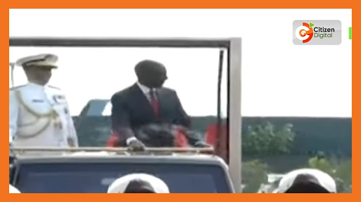President William Ruto’s arrival at Uhuru Gardens to lead Jamhuri Day Celebrations