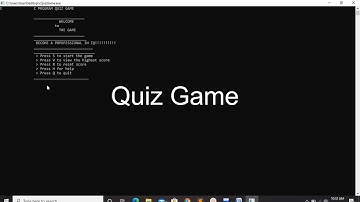 Make a Quiz-game using only C programming(Full Project on C)