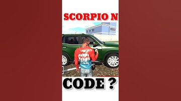 SCORPIO N 🤑 CHEAT CODE जाना लो || INDIAN BIKES DRIVING 3d #short #rohitgamingstudio6902