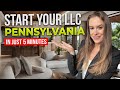How To Start an LLC in Pennsylvania in 5 Minutes (2025 Guide)