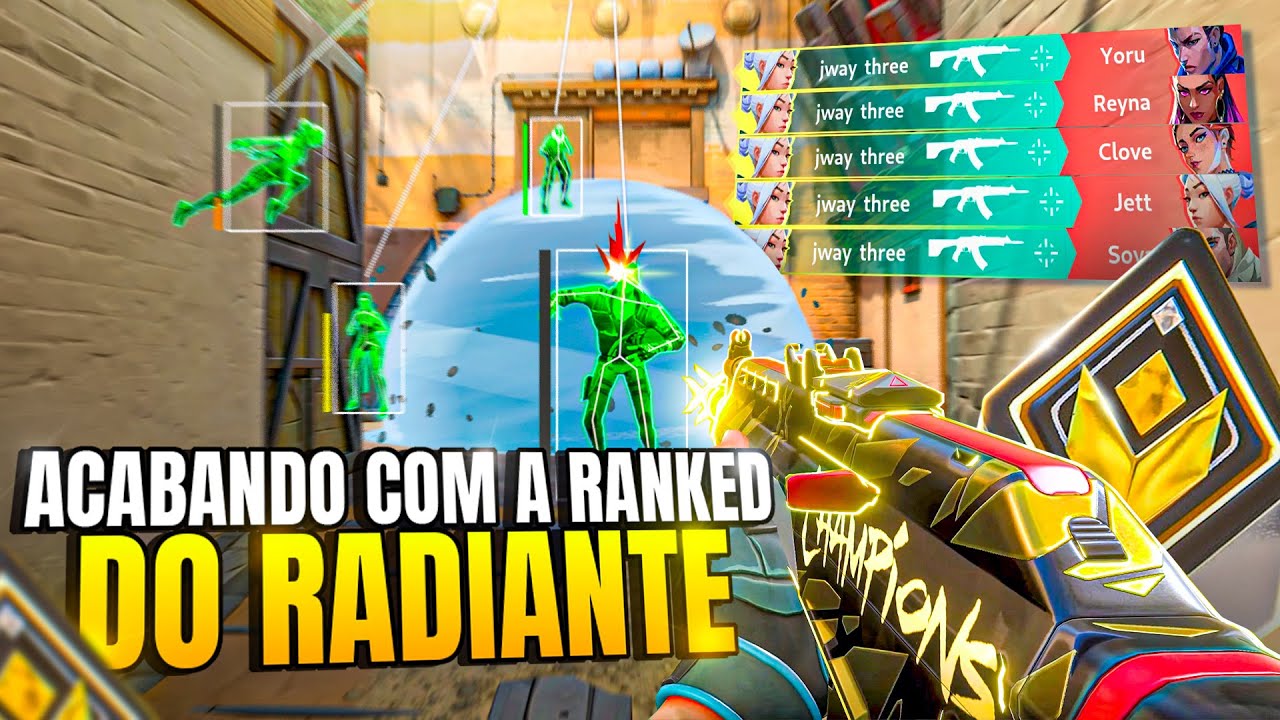 ACABANDO COM A RANKED no VALORANT (streamers ficou puto 😂)