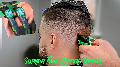 Suprent Fangs delivers clean skin fade 🟢⚫️