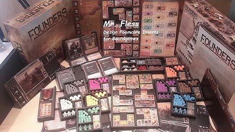 Founders of Gloomhaven Custom Foam Core Insert / Organizer (Full Version of my Plan)
