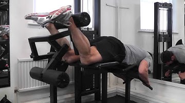 Lying Leg Curl, Feet Plantar Flexed, Toes Out