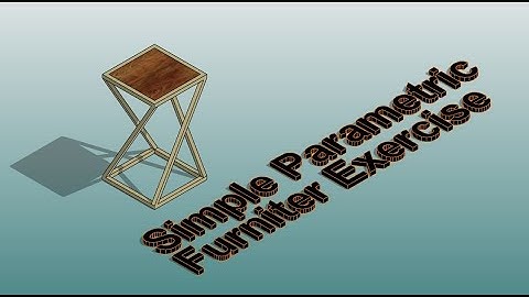 Everyday Revit (Day 418) - Simple Parametric Furniture Exercise