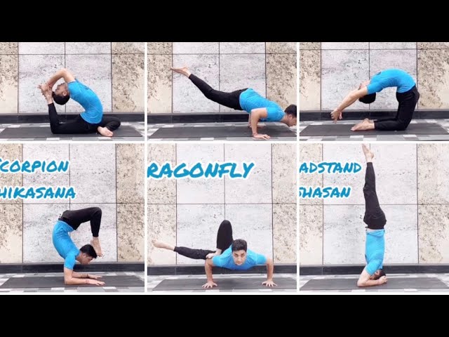Tuladandasana or Balancing Stick Pose Is an Advanced Yoga, Stock Footage  ft. asana & balance - Envato Elements