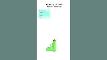 Double tap to make it explode!