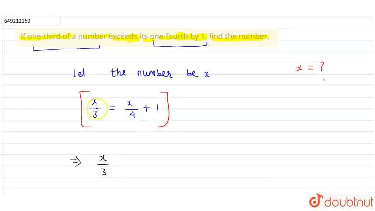 if-one-third-of-a-number-exceeds-its-one-fourth-by-1-find-the-number