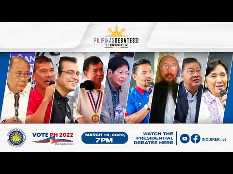 PiliPinas Debates 2022: The Turning Point - First Presidential Debate