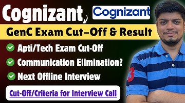 🔥Cognizant GenC Exam Cut-Off 2025  | Cognizant Cut Off 2025 | Cognizant Exam Result 2025 | Interview