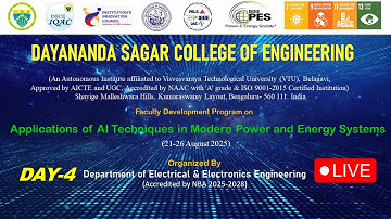 Faculty Development Program on Applications of AI Techniques in Modern Power and Energy Systems day4