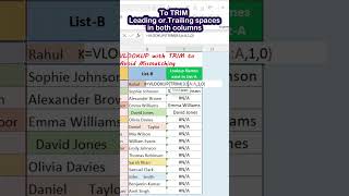 how to solve vlookup error in excel #shorts #exceltips #excelmagic #trending #formula #n/a #spill