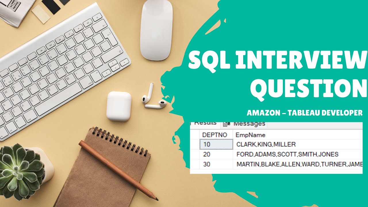 SQL Interview Question | Amazon - YouTube