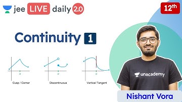 JEE: Continuity L1 | Class 12 | Unacademy JEE | JEE Maths | Nishant Sir