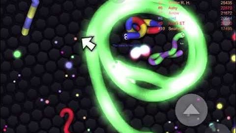 (Phone)First time Slither.io Gameplay against Ai